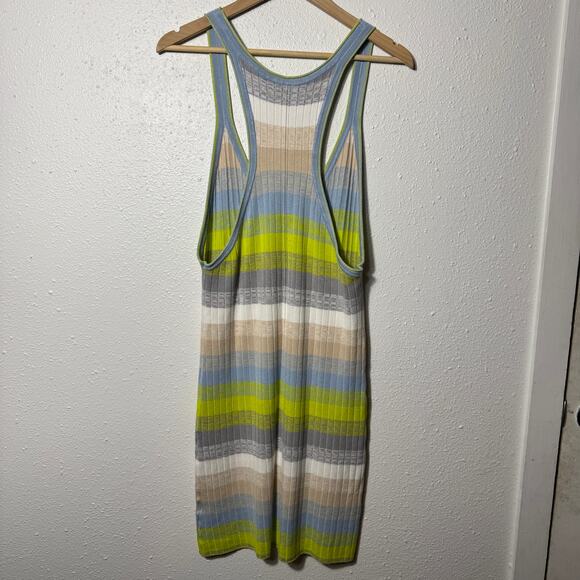 NWT Anthropologie Daily Practice Tuvalu Stripe Rib Knit Racerback Dress - Picture 3 of 6